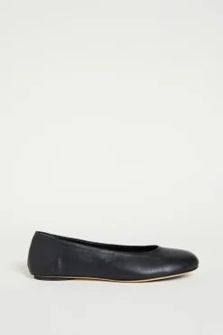 Ballerina in pelle - Nero