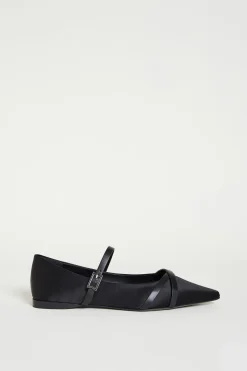 Ballerina in raso - Nero