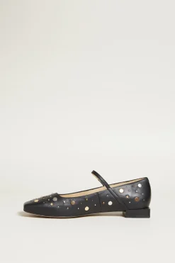Ballerine con borchie - Nero