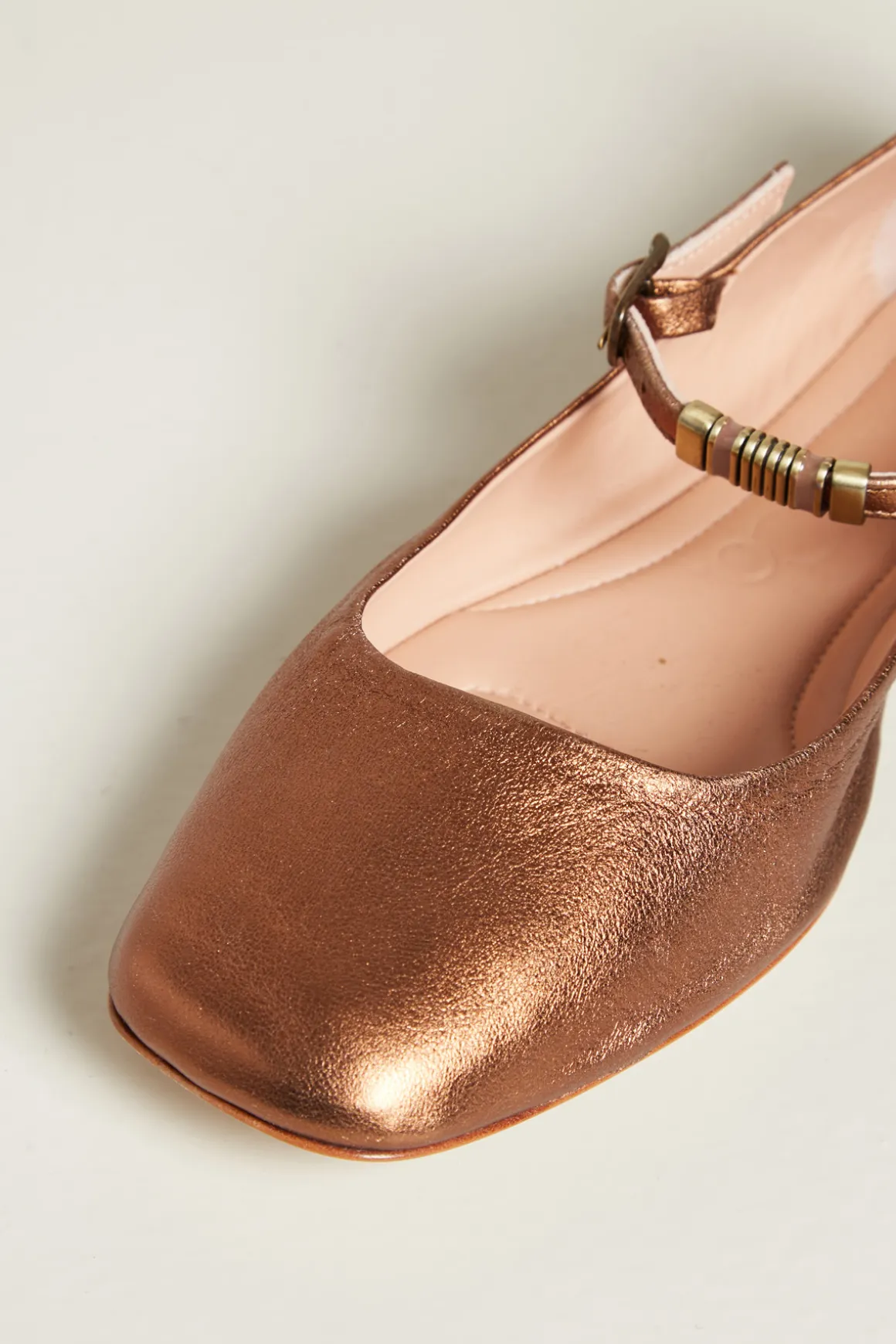 Ballerine con dettagli - Bronzo