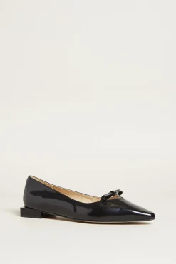 Ballerine con tacco squadrato - Nero