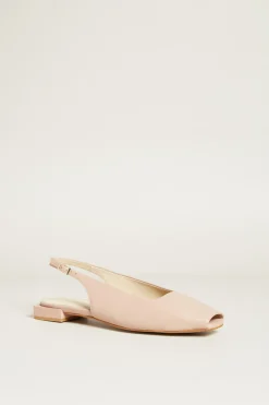 Ballerine slingback in pelle - Rosa