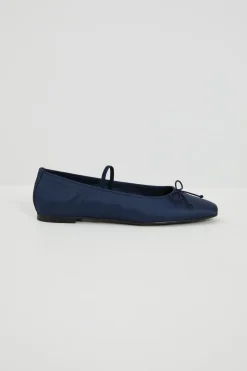 Ballerine in raso - Blu Notte
