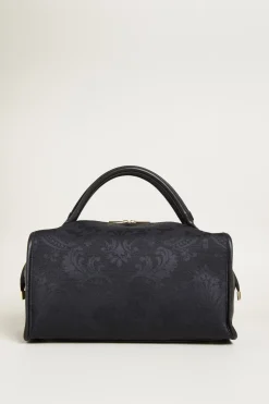 Bauletto effetto broccato - Nero