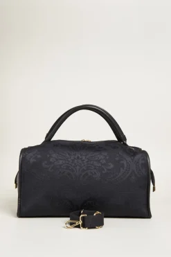 Bauletto effetto broccato - Nero