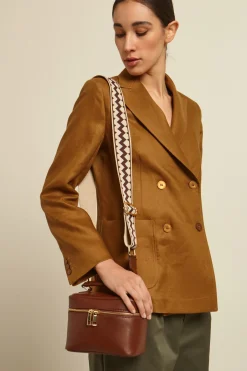 Bauletto con tracolla - Marrone Oro