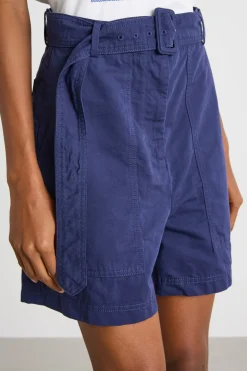 Bermuda con maxi tasche - Blu