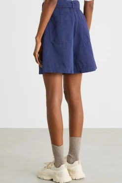 Bermuda con maxi tasche - Blu