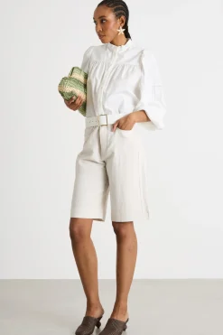Bermuda in twill - Bianco