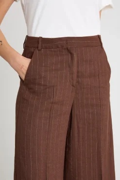 Bermuda in twill - Marrone