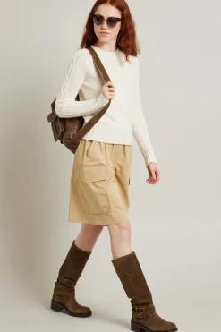 Bermuda stile cargo - Beige