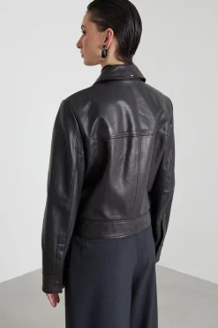 Biker con taschini - Nero