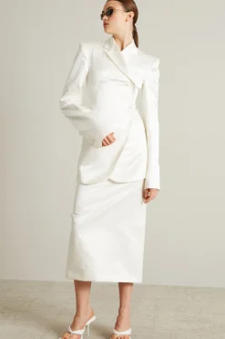 Blazer aderente - Bianco