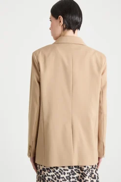 Blazer ampio e dritto - Cammello