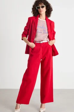 Blazer con ampie tasche - Rosso