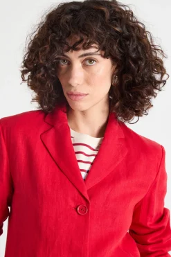Blazer con ampie tasche - Rosso