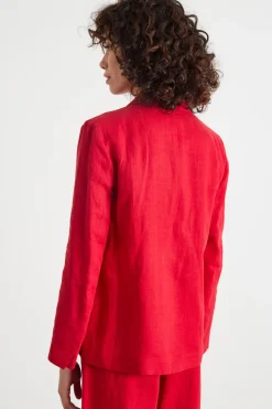 Blazer con ampie tasche - Rosso