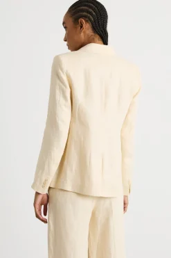 Blazer con bottone singolo - Avorio