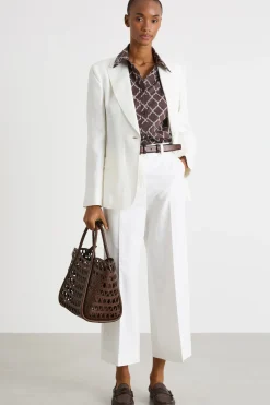 Blazer con bottone singolo - Bianco