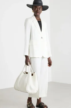 Blazer con bottone singolo - Bianco