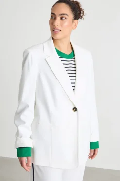 Blazer con bottone singolo - Bianco
