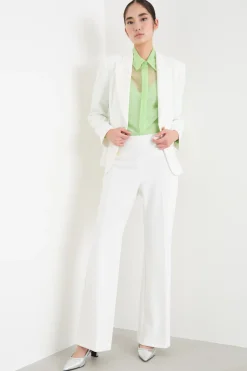 Blazer con bottone singolo - Bianco