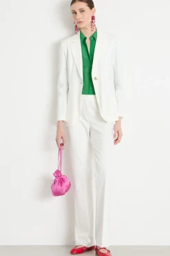Blazer con bottone singolo - Bianco