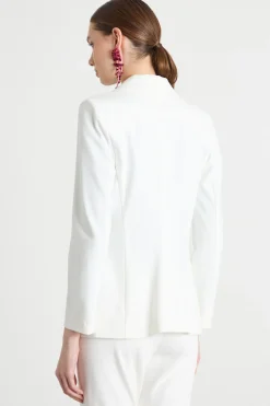Blazer con bottone singolo - Bianco