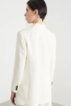 Blazer con bottone singolo - Bianco