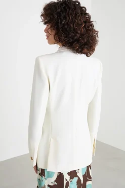 Blazer con bottone singolo - Bianco