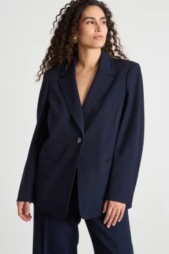 Blazer con bottone singolo - Blu