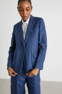 Blazer con bottone singolo - Blu