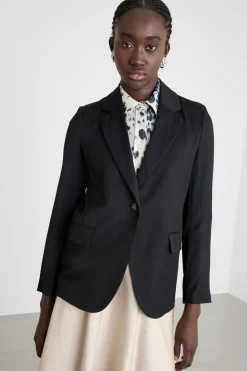 Blazer con bottone singolo - Nero