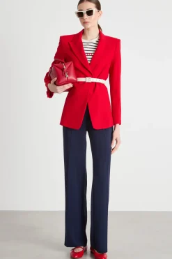 Blazer con bottone singolo - Rosso