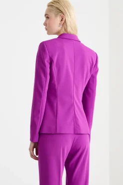 Blazer con bottone singolo - Viola