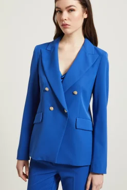Blazer con bottoni in metallo - Bluette Oro