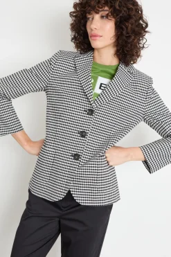 Blazer con tasche applicate - Nero Bainco