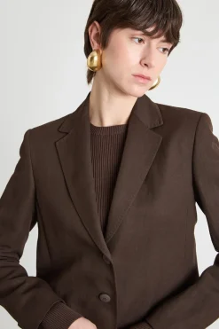 Blazer con tasche - Marrone