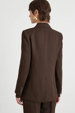 Blazer con tasche - Marrone