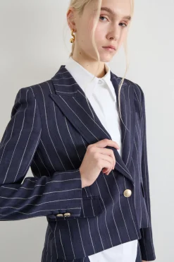 Blazer crop - Blu