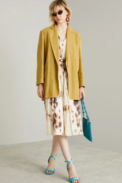 Blazer destrutturato con tasche - Senape
