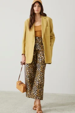 Blazer destrutturato con tasche - Senape