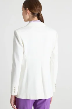Blazer doppiopetto aderente - Bianco
