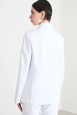 Blazer doppiopetto ampio - Bianco