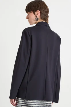 Blazer doppiopetto ampio - Blu