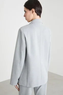 Blazer doppiopetto ampio - Grigio