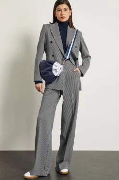 Blazer doppiopetto - Blu Bianco