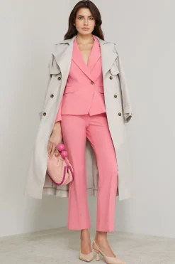 Blazer doppiopetto in cady - Rosa