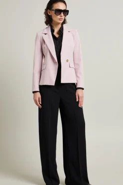 Blazer doppiopetto in cady - Rosa