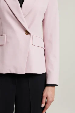 Blazer doppiopetto in cady - Rosa